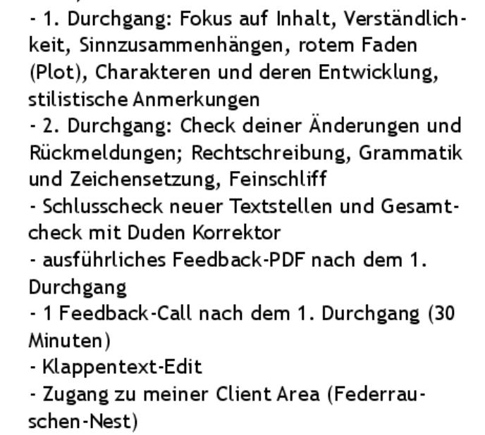 lektorat kosten buch angebot